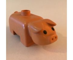 Duplo, Animal Pig, Black Eyes