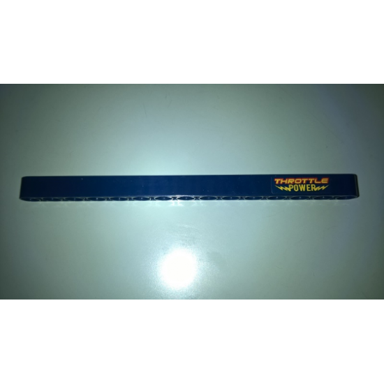 Technic, Liftarm 1 x 15 Thick with 'THROTTLE POWER' Pattern Model Left Side (Sticker) - Set 41999