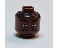 Minifigure, Head NBA Allen Iverson Pattern - Blocked Open Stud