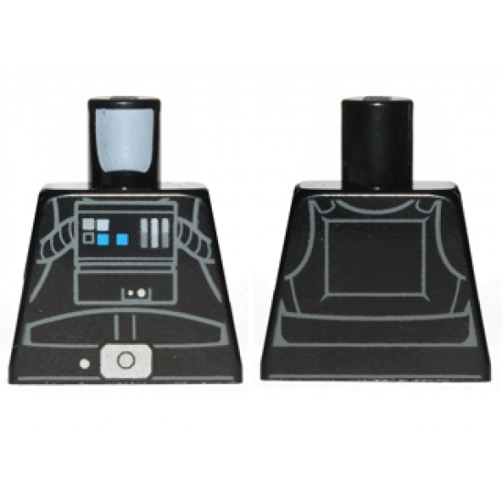 Torso SW TIE Pilot, Detailed with Back Printing Pattern (Rebels Cartoon Style)