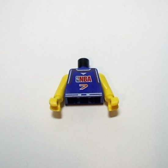 Torso NBA Player Number 7 Pattern / Yellow NBA Arms