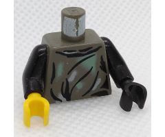 Torso SW Camouflage Smock Pattern (Endor) / Black Arms / One Yellow and One Black Hand