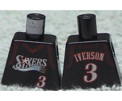 Torso NBA Philadelphia 76ers #3 (Black Jersey) Pattern