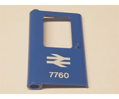 Door 1 x 4 x 5 Train Left with British Railways Train Logo and '7760' Pattern (Sticker) - Set 7760