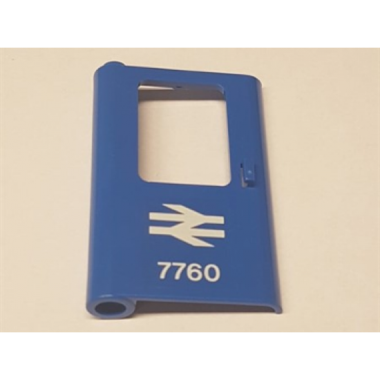 Door 1 x 4 x 5 Train Left with British Railways Train Logo and '7760' Pattern (Sticker) - Set 7760