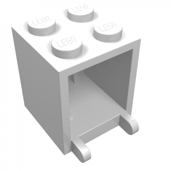 Container Box 2 x 2 x 2 - Solid Studs