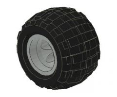 Wheel & Tire Assembly 43.2 x 28 Balloon Small with Black Tire 43.2 x 28 S Balloon Small (6580 / 6579)