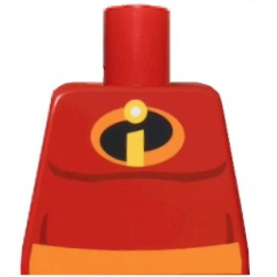 Torso Orange Belt and Incredibles Symbol Pattern (Mr. Incredible)