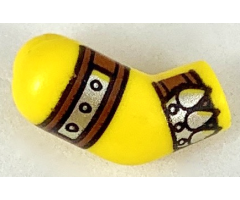 Arm, Right with Reddish Brown and Silver Cuff and Strap Pattern