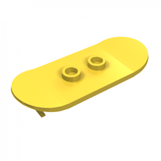 Minifigure, Utensil Skateboard with Mag Wheel Holders