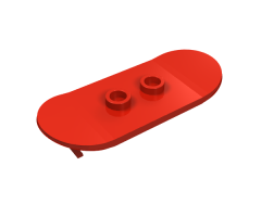 Minifigure, Utensil Skateboard with Mag Wheel Holders