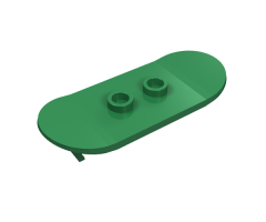 Minifigure, Utensil Skateboard with Mag Wheel Holders