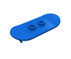 Minifigure, Utensil Skateboard with Mag Wheel Holders