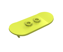 Minifigure, Utensil Skateboard with Mag Wheel Holders