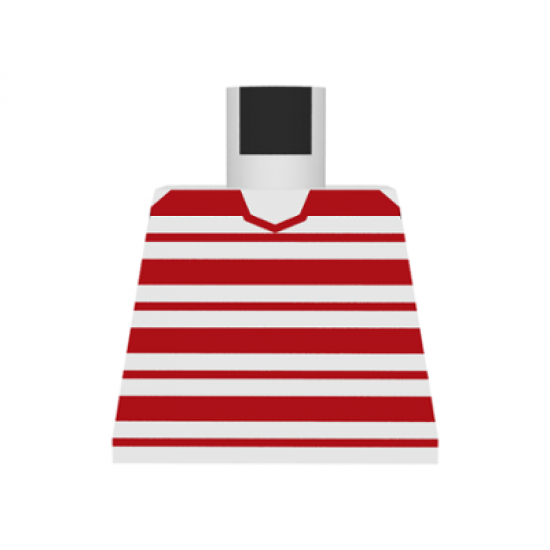 Torso Horizontal Red Stripes Pattern