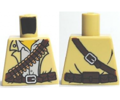 Torso Pharaoh's Quest Tan Vest, White Shirt, Bandolier and Silver Buckle Pattern (Jake Raines)