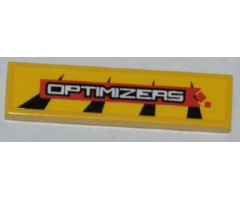 Tile 1 x 4 with 'OPTIMIZERS' Pattern Model Right Side (Sticker) - Set 8228