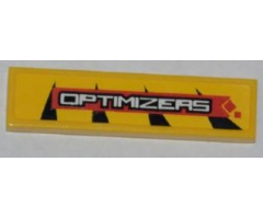 Tile 1 x 4 with 'OPTIMIZERS' Pattern Model Left Side (Sticker) - Set 8228