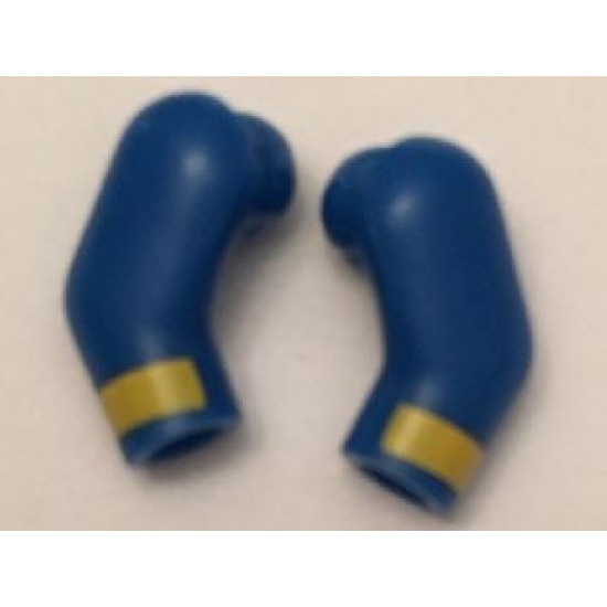 Arm, (Matching Left and Right) Pair with Yellow Stripe Pattern