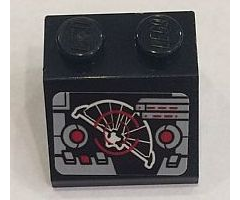 Slope 45 2 x 2 with Controls and Target Screen Pattern (Sticker) - Set 75087