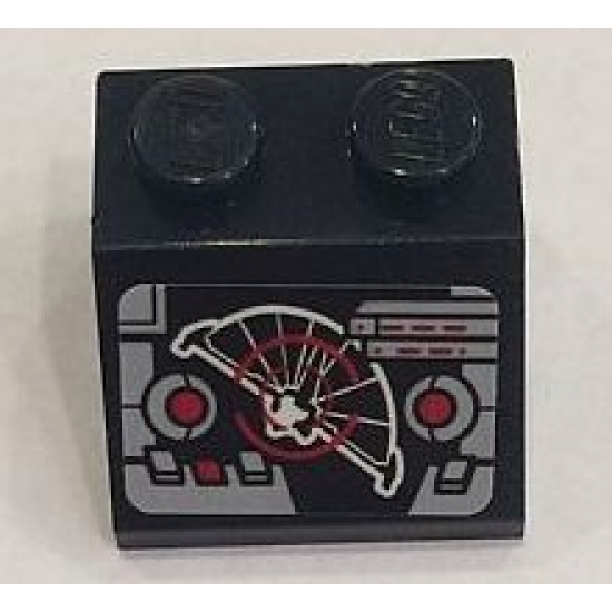 Slope 45 2 x 2 with Controls and Target Screen Pattern (Sticker) - Set 75087