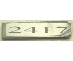 Tile 1 x 4 with '2417' Pattern (Sticker) - Set 10022/10025