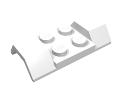 Vehicle, Mudguard 2 x 4 with Arch Smooth