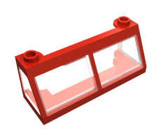 Windscreen 2 x 6 x 2 Train with Trans-Clear Glass