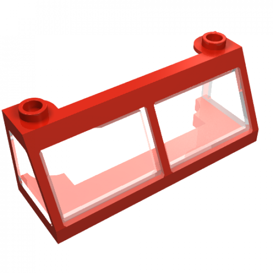 Windscreen 2 x 6 x 2 Train with Trans-Clear Glass