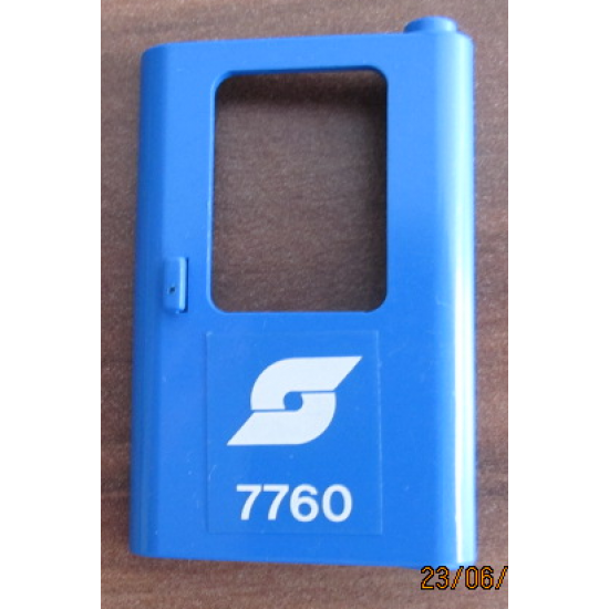 Door 1 x 4 x 5 Train Right with Austrian Train Logo and '7760' Pattern (Sticker) - Set 7760