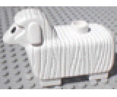 Duplo, Animal Sheep with Flat Ears (Undetermined Eyes Type)