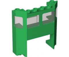 Train Front with 1 x 4 x 2 Cutout with Trans-Black Glass