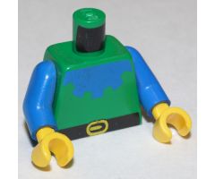 Torso Castle Forestman Blue Collar Pattern / Blue Arms / Yellow Hands