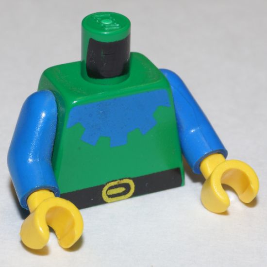 Torso Castle Forestman Blue Collar Pattern / Blue Arms / Yellow Hands