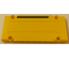 Technic, Panel Plate 5 x 11 x 1 with Black Horizontal Stripe on Yellow Background Pattern Model Left Side (Sticker) - Set 8264