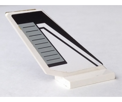 Tail Shuttle with Black Lines Pattern on Both Sides (Stickers) - Sets 6456 / 6465