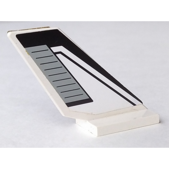 Tail Shuttle with Black Lines Pattern on Both Sides (Stickers) - Sets 6456 / 6465