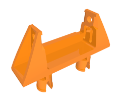 String Reel / Winch 1 x 4 x 2 Holder with 2 Technic Pins