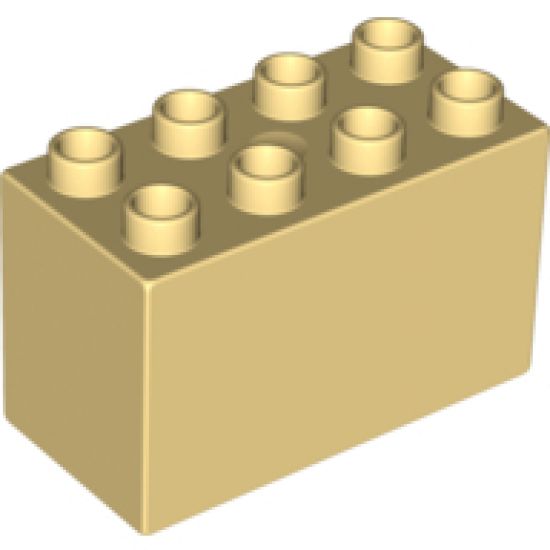 Duplo, Brick 2 x 4 x 2 with Clock Pattern