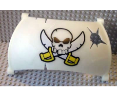 Duplo, Boat Sail 11 x 7 with Skull and 2 Sabers Pattern