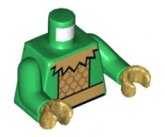 Torso Gold Scalloped Collar, Plate Armor, and Belt Pattern / Green Arms / Pearl Gold Hands
