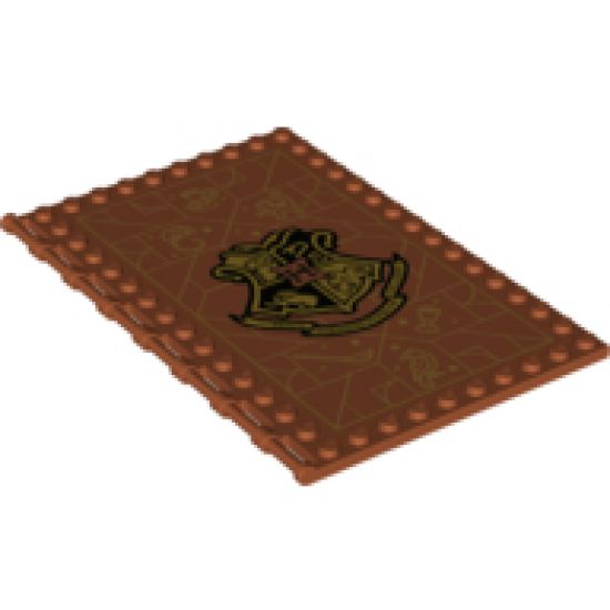 Tile, Modified 10 x 16 with Studs on Edges and Bar Handles with Hogwarts Transfiguration Class Pattern
