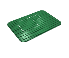 Baseplate 14 x 20 Rounded Corners and Set 355 Dots Pattern