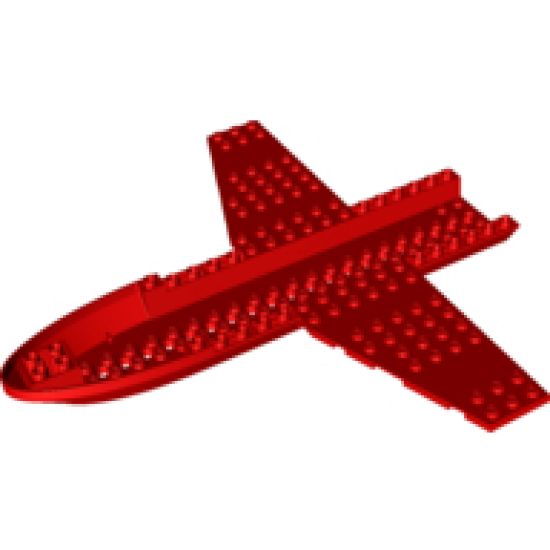 Aircraft Fuselage Forward Bottom Curved 6 x 24 x 1 1/3 with 4 x 21 Recessed Center and 12 x 6 Wings, 20 Holes