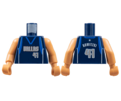 Torso NBA Dallas Mavericks #41 Pattern / Nougat NBA Arms / Nougat Hands