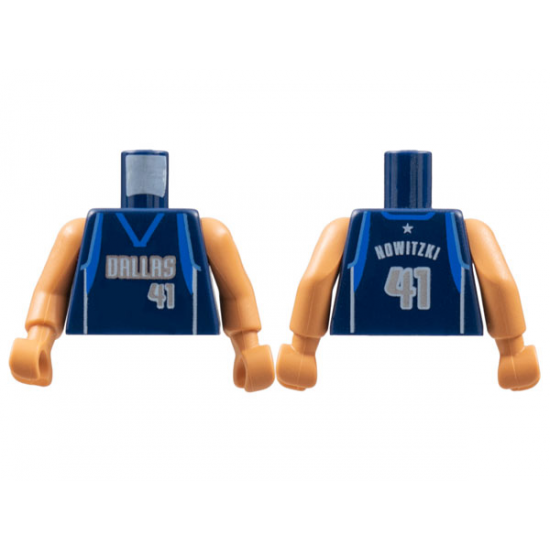 Torso NBA Dallas Mavericks #41 Pattern / Nougat NBA Arms / Nougat Hands