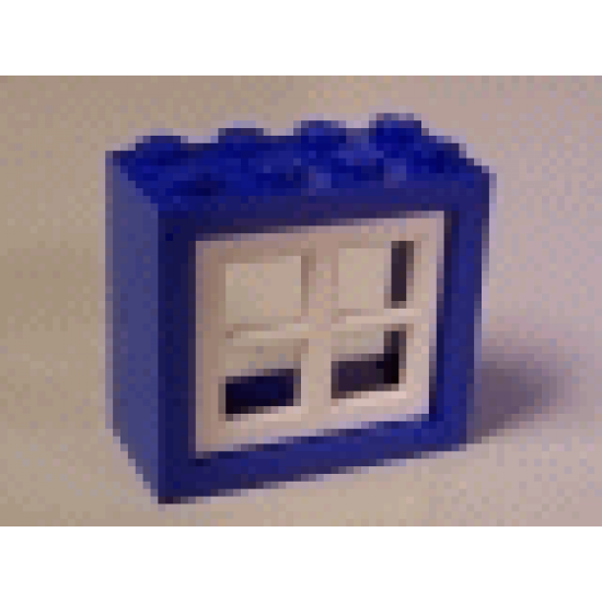 Window 2 x 4 x 3 Frame with White Window 2 x 4 x 3 Pane (4132 / 4133)