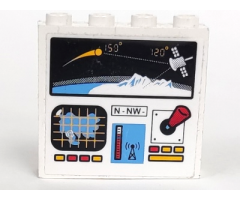 Panel 1 x 4 x 3 with Computer Display Panel Pattern (Sticker) - Set 6520