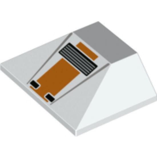 Slope 45 3 x 4 Double / 33 with SW Snowspeeder Front with Vent Pattern