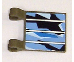 Flag 2 x 2 Square with Solar Panel Pattern (Sticker) - Set 7469